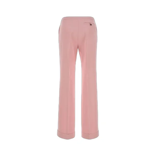 Alberta Ferretti Straight-Leg Pleated Tailored Pants