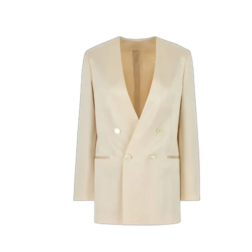 Alberta Ferretti Double Breasted Satin Blazer