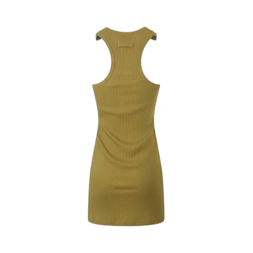 Jean Paul Gaultier Ribbed Patch Mini Knitted Dress