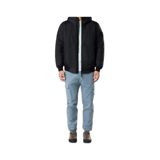 Stone Island Hooded Zip-Up Padded Jacket