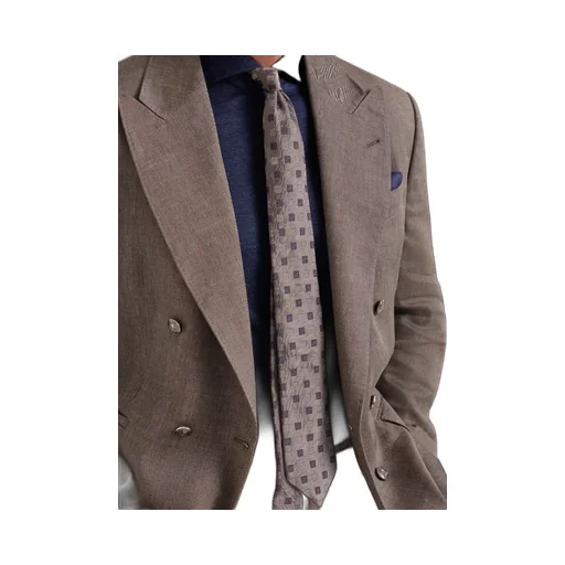 Squares Pattern Silk Tie