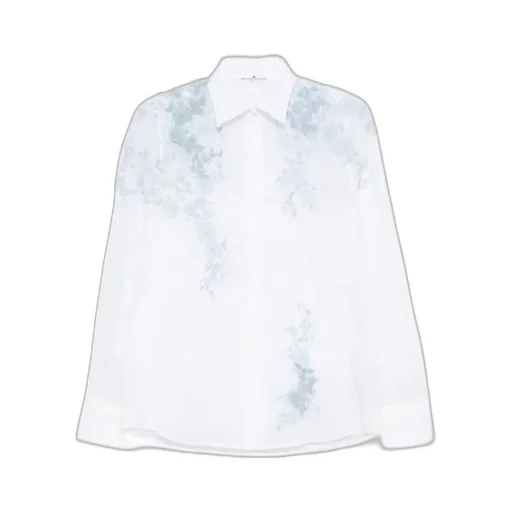 Floral-Embroidered Shirt