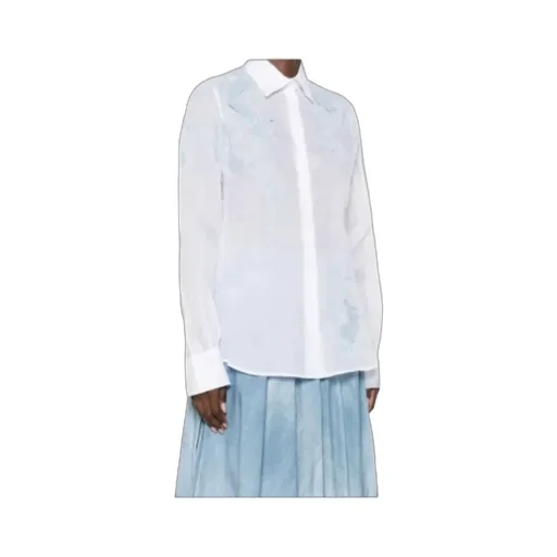 Floral-Embroidered Shirt