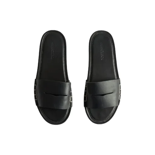 Loafer Slides In Black
