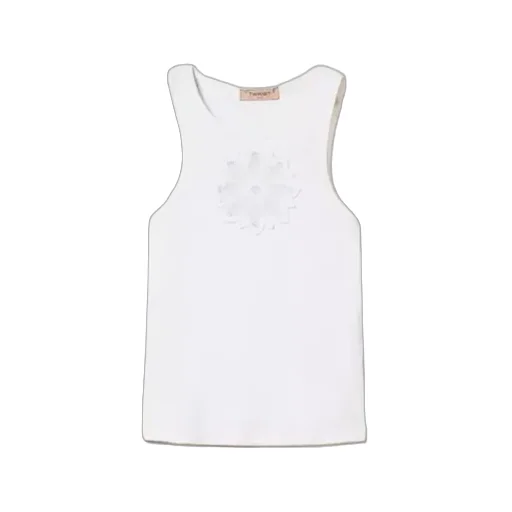 Twinset Floral Embroidered Tank Top