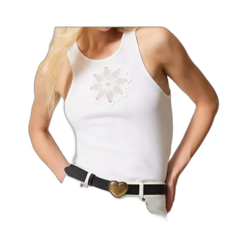 Twinset Floral Embroidered Tank Top