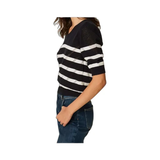 Twinset Striped V-Neck Knitted Top