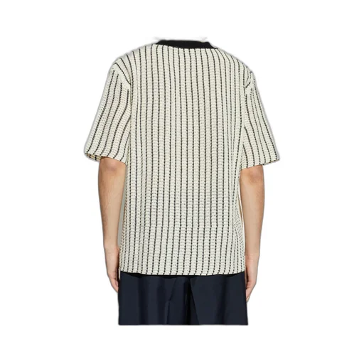 Jil Sander Embellished Crochet T-Shirt