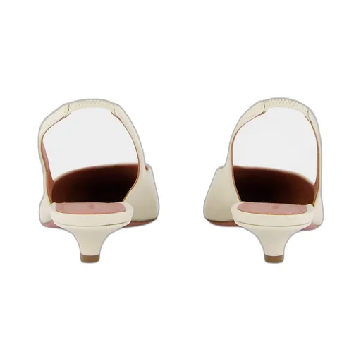 Almond Jamie Slingback Mid-Heel Pumps