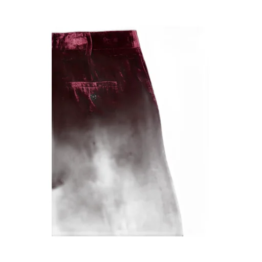 Velvet-Texture Trousers