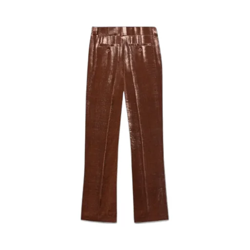 Good Butt Velvet-Texture Trousers