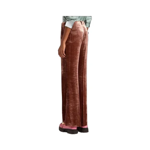 Good Butt Velvet-Texture Trousers