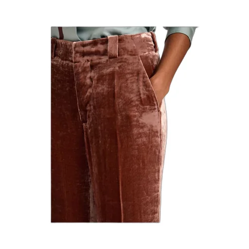 Good Butt Velvet-Texture Trousers