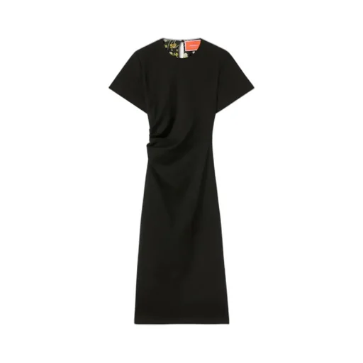 Short-Sleeve Midi Dress
