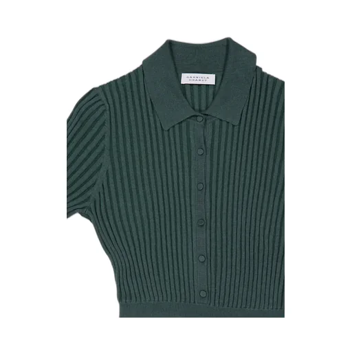 Amor Knit Midi Dress In English Green