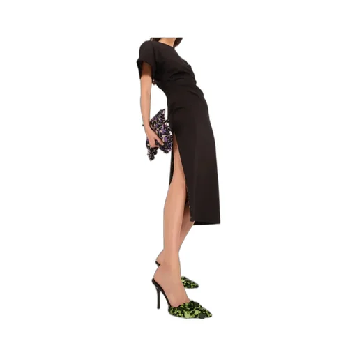 Short-Sleeve Midi Dress