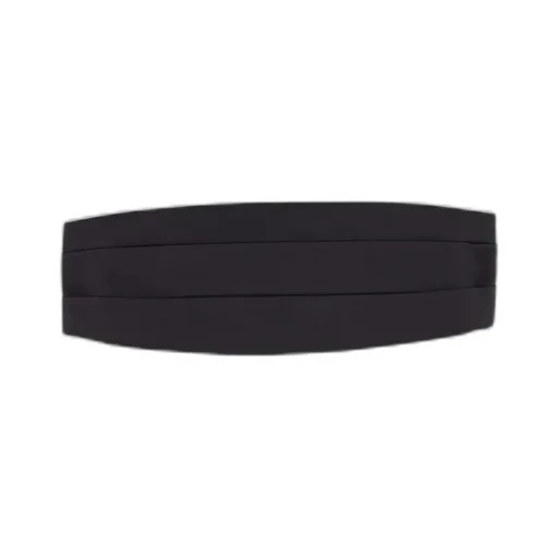 Black Silk Cummerbund Belt