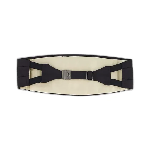 Black Silk Cummerbund Belt