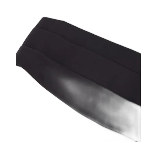Black Silk Cummerbund Belt