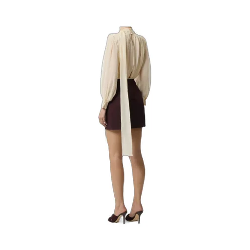Elisabetta Franchi Georgette Sash Bodysuit