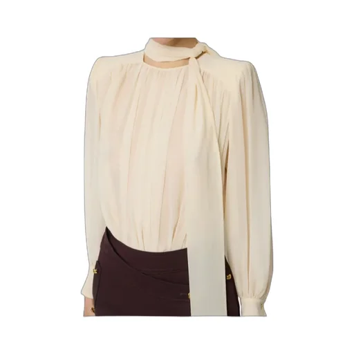 Elisabetta Franchi Georgette Sash Bodysuit