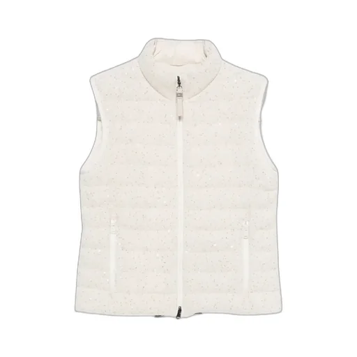 Brunello Cucinelli Sequin Embellished Zipped Gilet