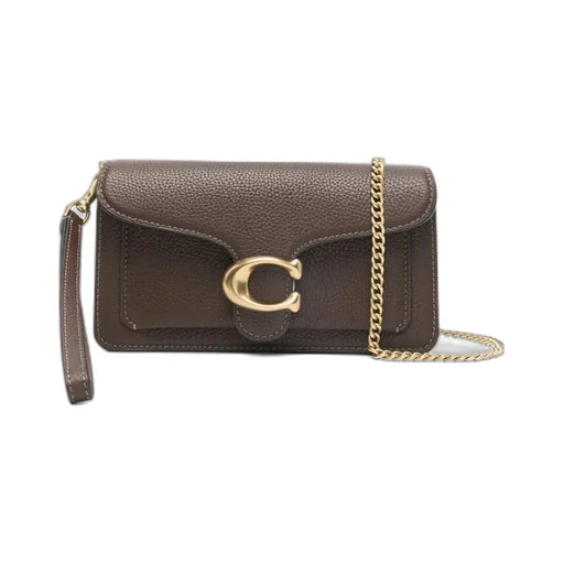 Coach Logo Plaque Chain Crossbody Bag