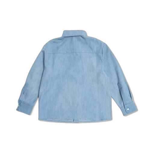 Balmain Kids Logo Embroidered Button-Up Shirt