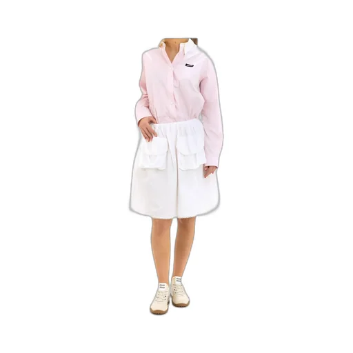 Flap-Pocket Midi Skirt