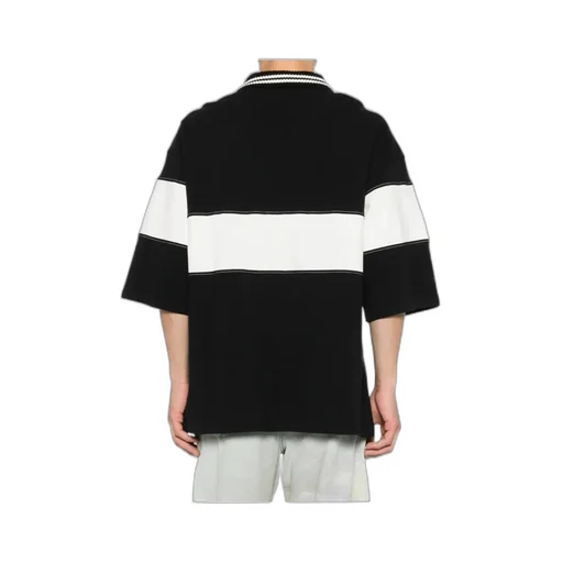 Stripe-Detail Logo Polo Shirt