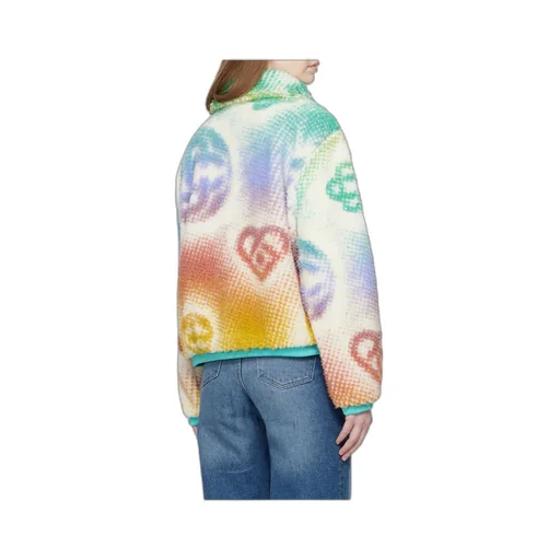 Letter Pattern Fleece Casual Jacket