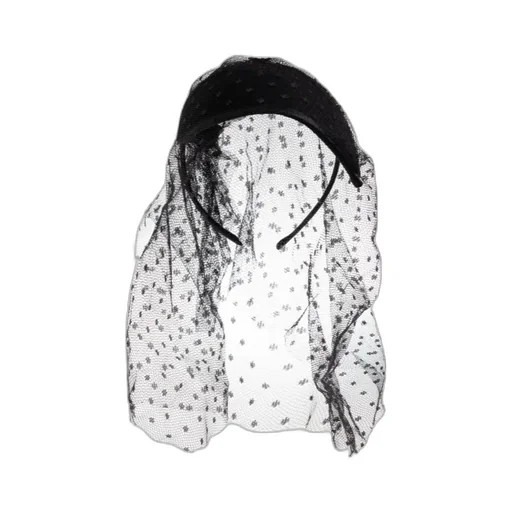 Alexander Mcqueen Lace Detailed Veil