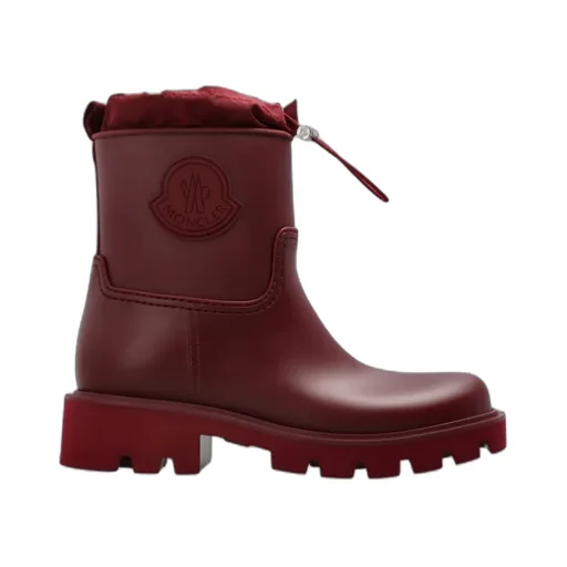 Moncler Kickstream Logo Patch Rain Boots
