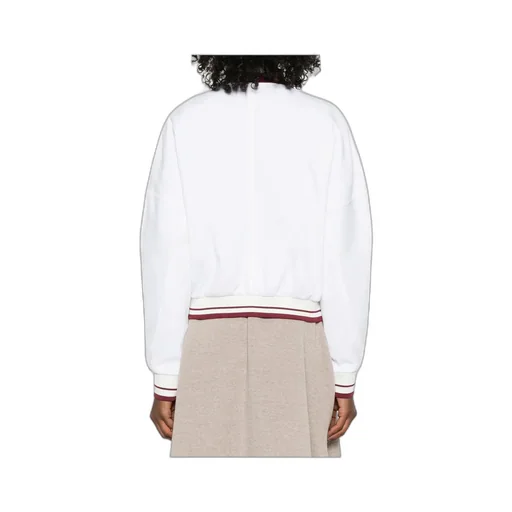 Long-Sleeved Zippered Sweatshirt