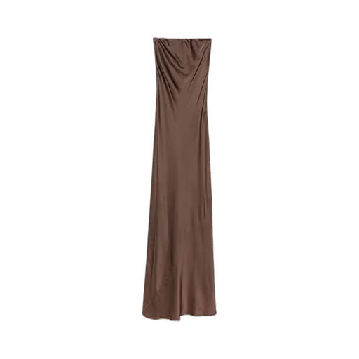 Elegant Dress In Envers Satin