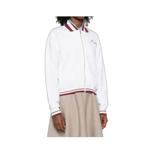 Long-Sleeved Zippered Sweatshirt