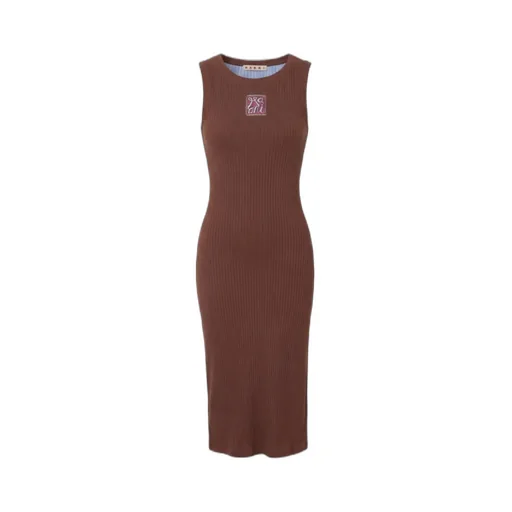 Marni Ribbed Sleeveless Midi Dress