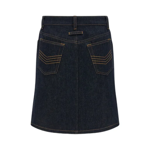 Cuts Denim Mini Skirt