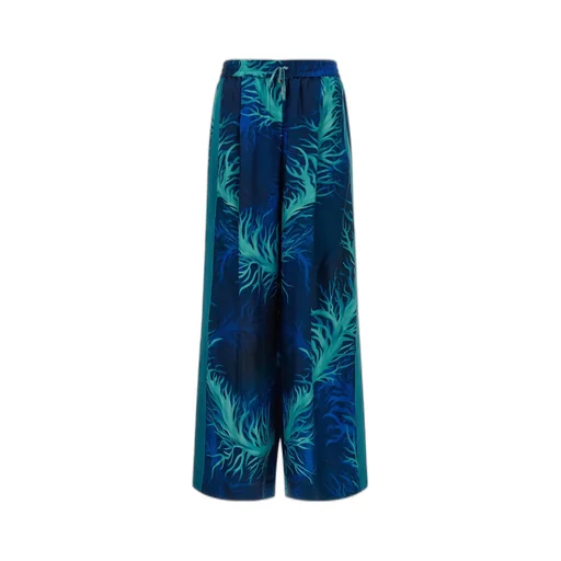F.R.S For Restless Sleepers Coral Print Wide-Leg Pants
