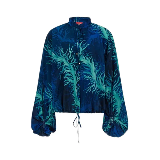 F.R.S For Restless Sleepers Coral Print Drawstring Shirt