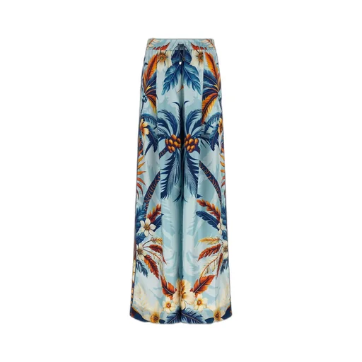 F.R.S For Restless Sleepers Palm Print Wide-Leg Pants