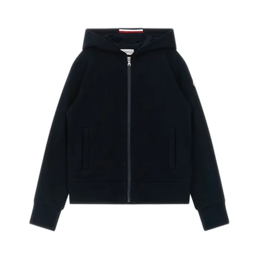 Moncler Enfant Logo Patch Zipped Hoodie