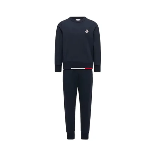 Moncler Enfant Tricolor-Trimmed Tracksuit Set