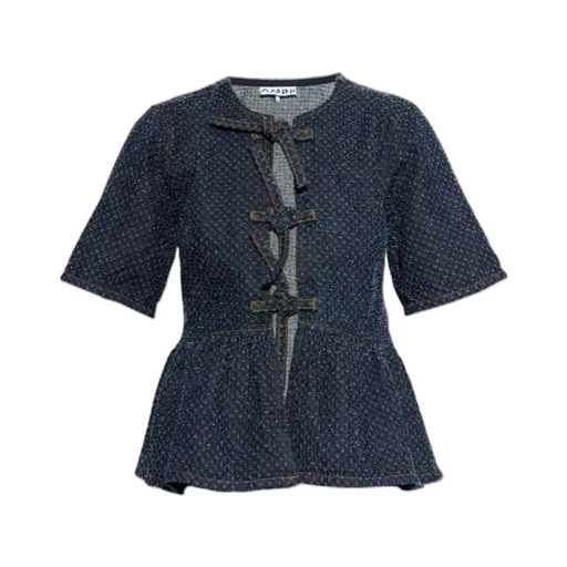 Bow Peplum Top