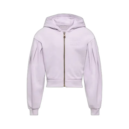 Embroidered Zip-Up Cotton Hoodie
