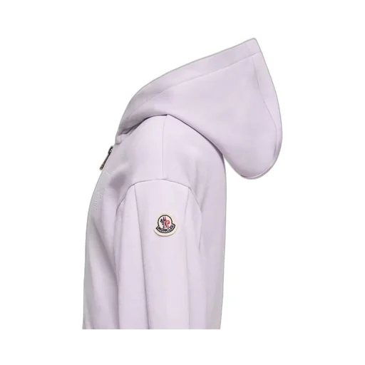 Embroidered Zip-Up Cotton Hoodie