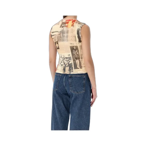 Round Neck Printed Vest