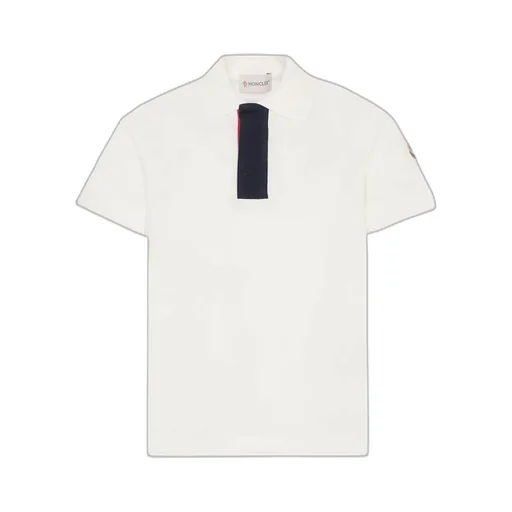 Moncler Enfant Tricolor-Trimmed Piquet Polo Shirt