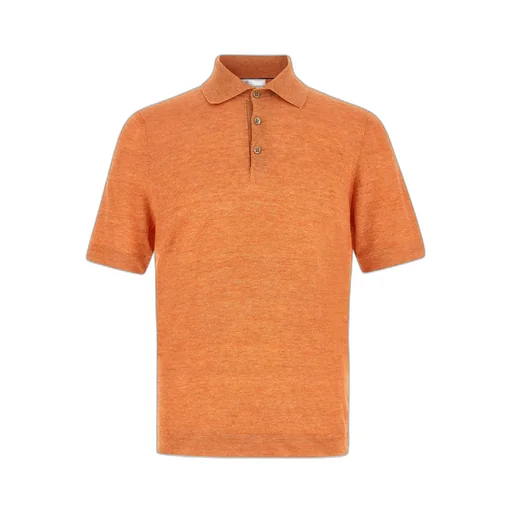 Brunello Cucinelli Short Sleeved Knitted Polo Shirt
