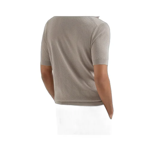 Brunello Cucinelli Ribbed Lightweight Knitted Polo Shirt